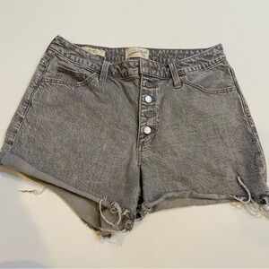 UNIVERSAL Thread vintage midi Button Front Gray Jean Shorts sz 10/30